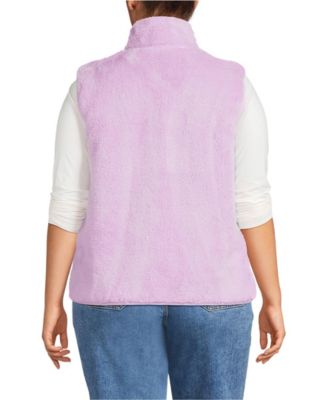 Plus Size Cozy High Pile Fleece Vest