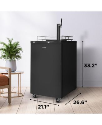6 Cubic Feet cu. ft. Single Tap Freestanding Kegerator with Adjustable Temperature