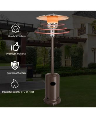 50000 BTU Garden Propane Standing LP Gas Steel Accessories Heater
