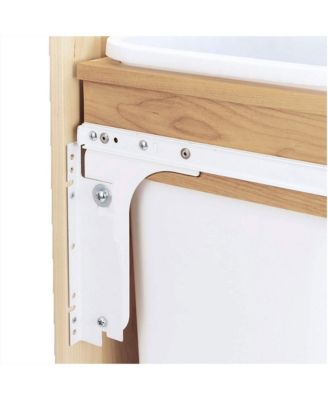 Single Pullout Top Mount Trash Can 35 qt., White, 4WCTM-12DM1-175