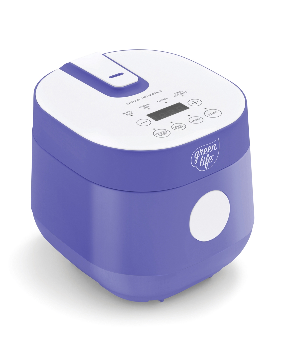 Greenlife Ceramic Nonstick Healthy Go Grains Rice Cooker In Periwinkle
