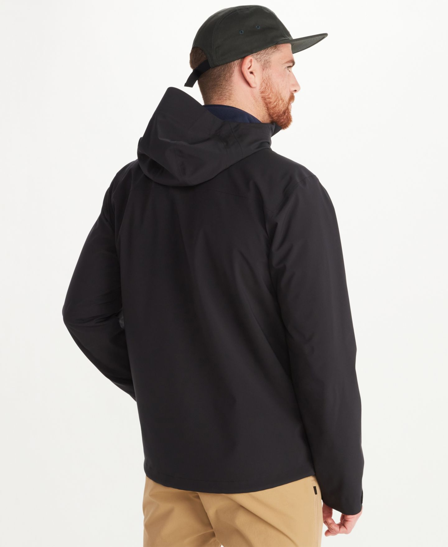 Мужская куртка Marmot PreCip Eco Pro, цвет: Чёрный — фото 2