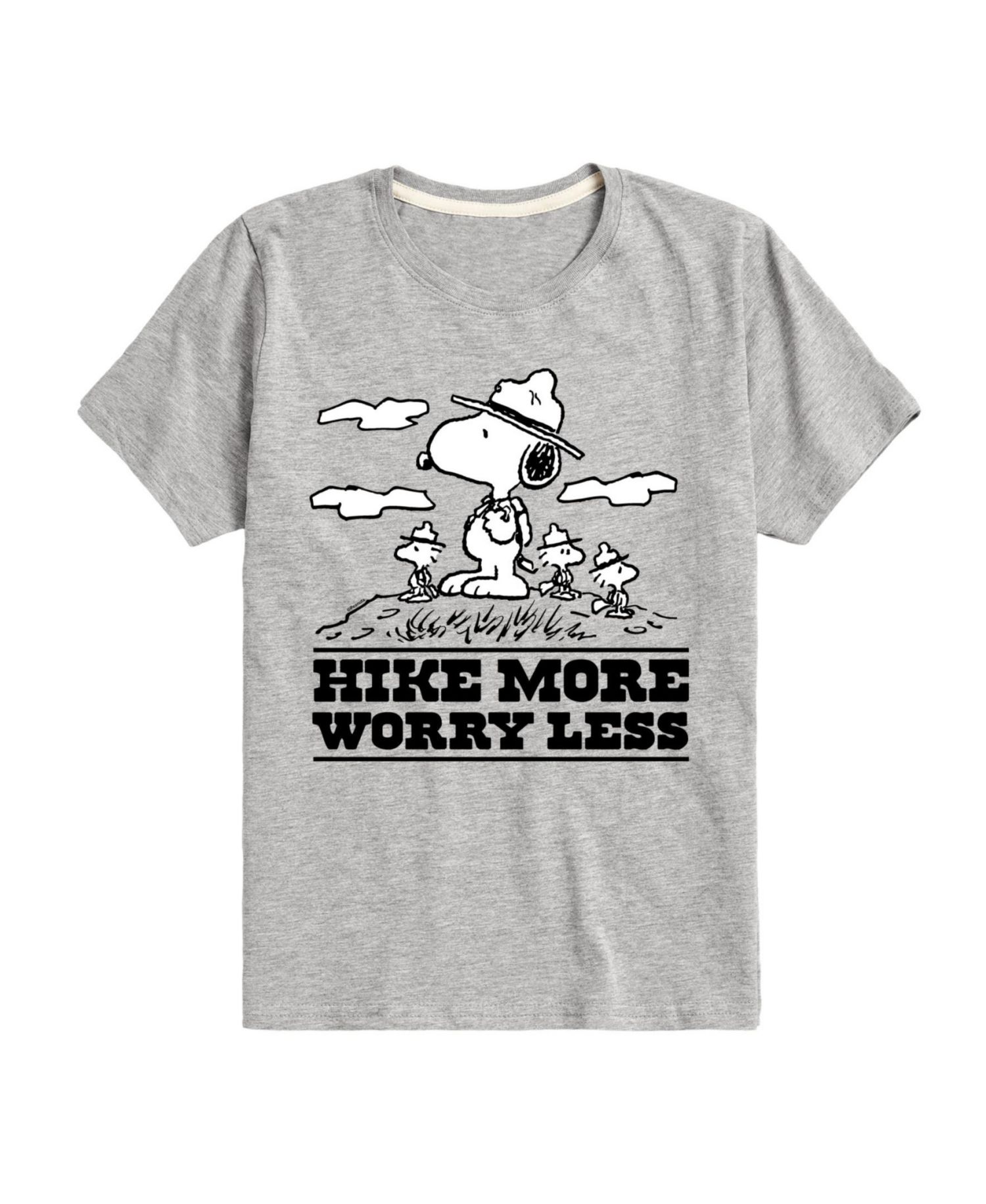 Big Boys Snoopy Hike More Worry Less Graphic Tee