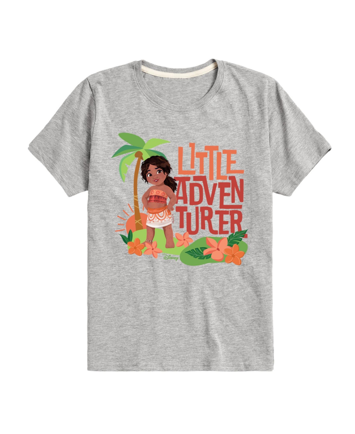 Hybrid Big Boys Moana 2 Little Adventure Graphic Tee In Grey