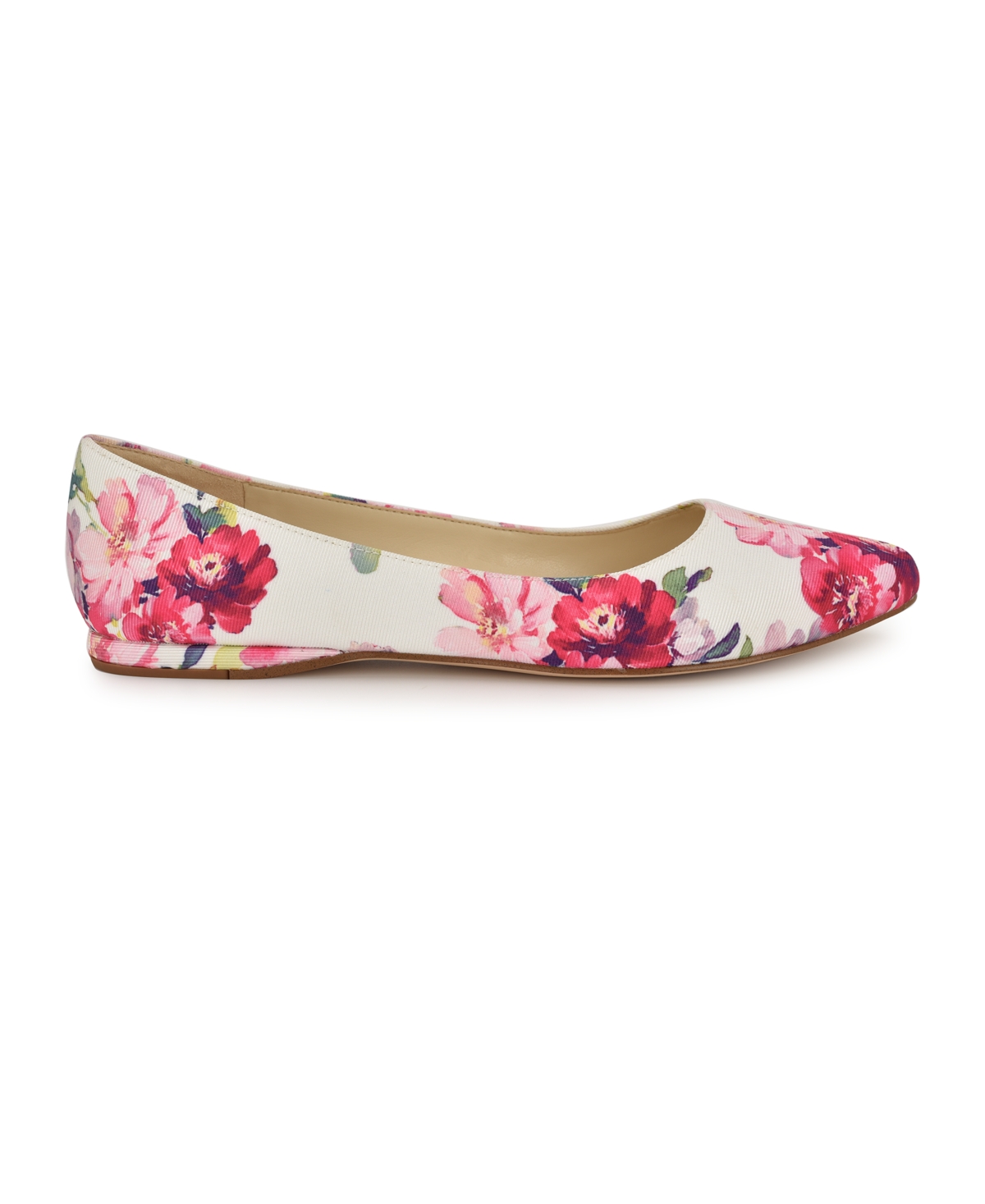 Shop Nine West Women's Speakup Slip-on Flats In Pink Tea Party Floral