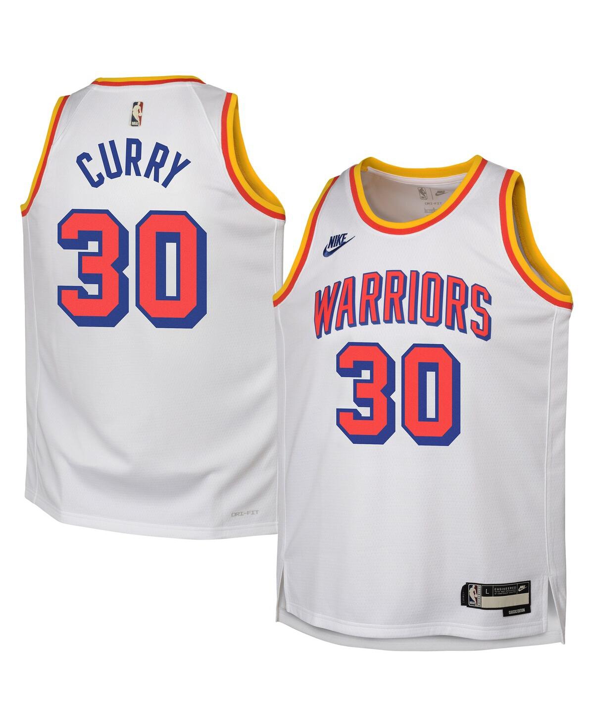 Nike Big Boys and Girls Stephen CurryGolden State Warriors 2024/25 Swingman Jersey - Classic Edition - White