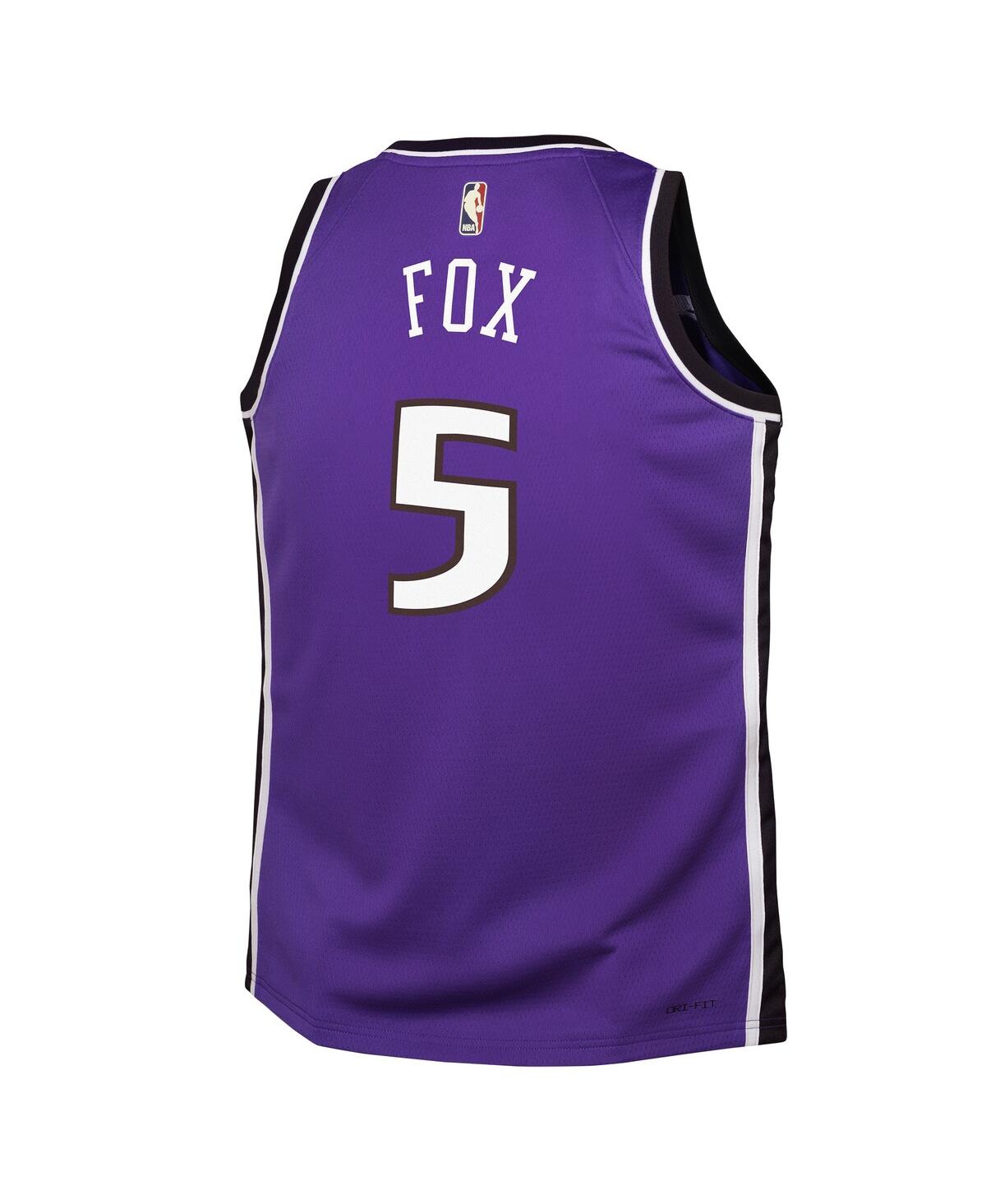 Nike Big Boys and Girls De'Aaron FoxSacramento Kings 2024/25 Swingman Jersey - Classic Edition - Purple