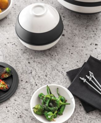 La Petite Boule Black & White 5-Piece Appetizer Set