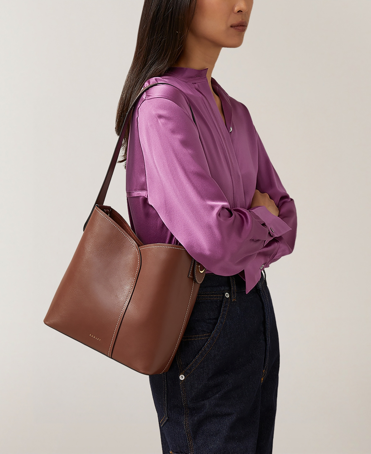 Radley London Cordelia Open Top Shoulder Bag In Walnut