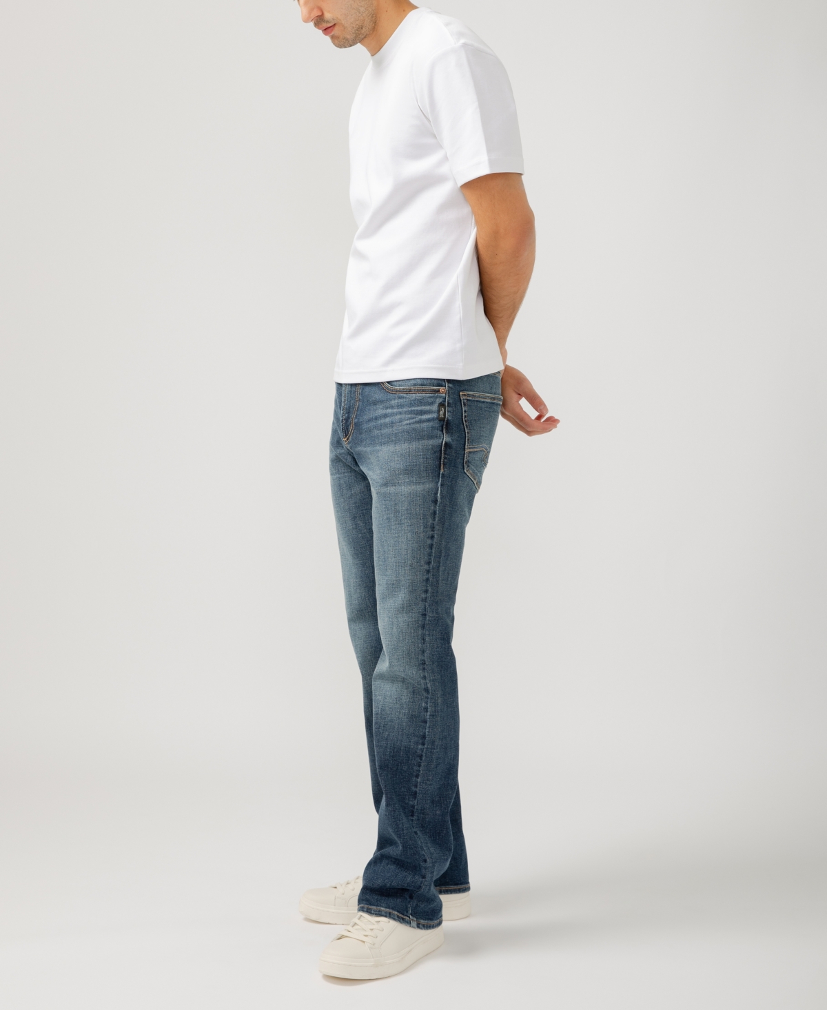 Silver Jeans Co. Men's Jace Slim Fit Bootcut Luxe Heritage Jeans