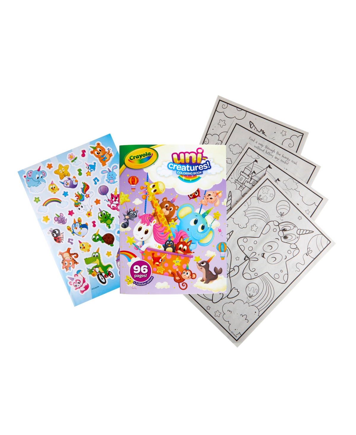 Crayola Uni-creatures Coloring Book, 8 Pack In Assorted