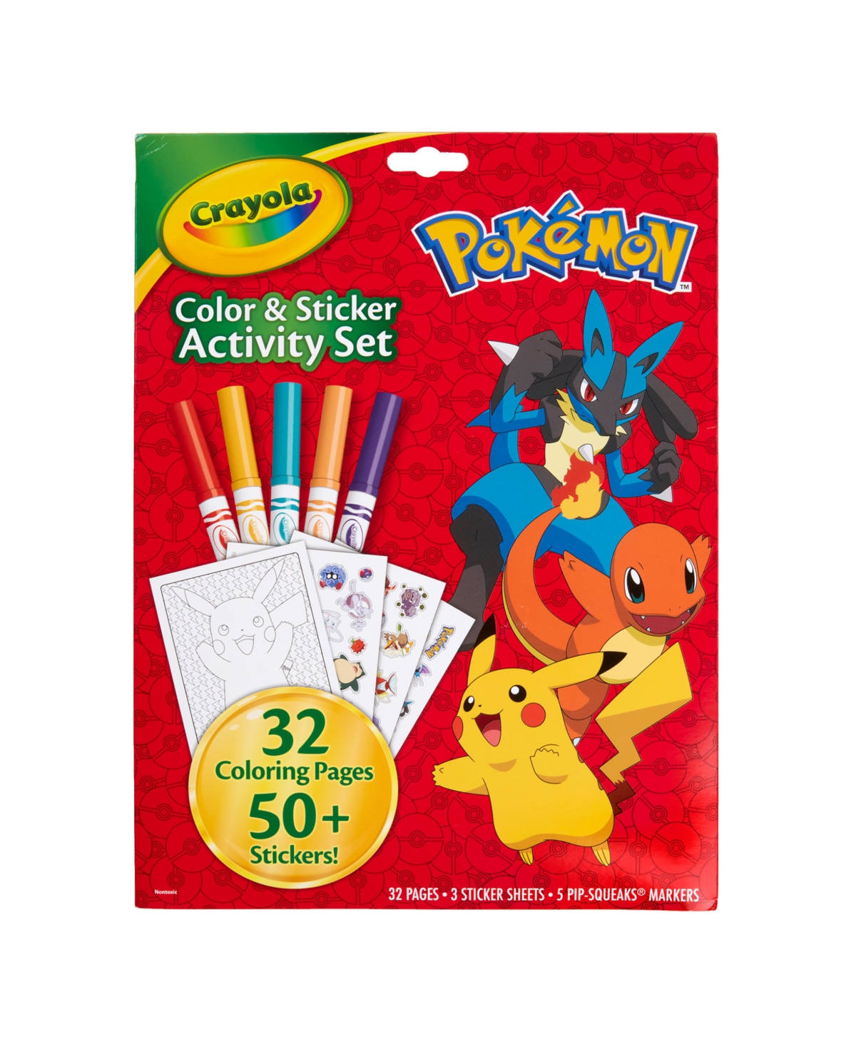 Crayola Pokemon Color Sticker Activity Set, Pack of 3