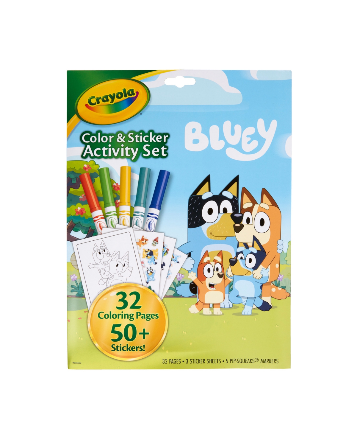 Crayola Bluey Color Sticker Activity Set, Pack of 3