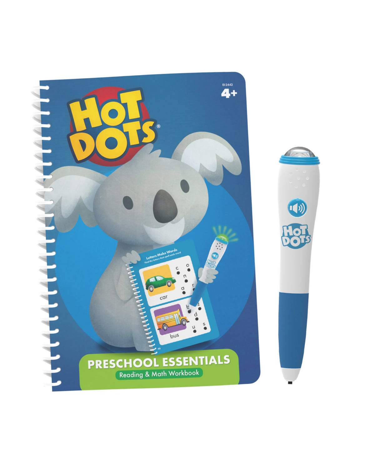 Educational Insights Hot Dots Preschool Essentials Reading Math Workbook In Multi