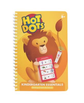 Hot Dots Kindergarten Essentials Reading and Math Workbook