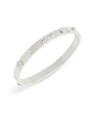 Faux Stone Signature Mixed Motif Bangle Bracelet