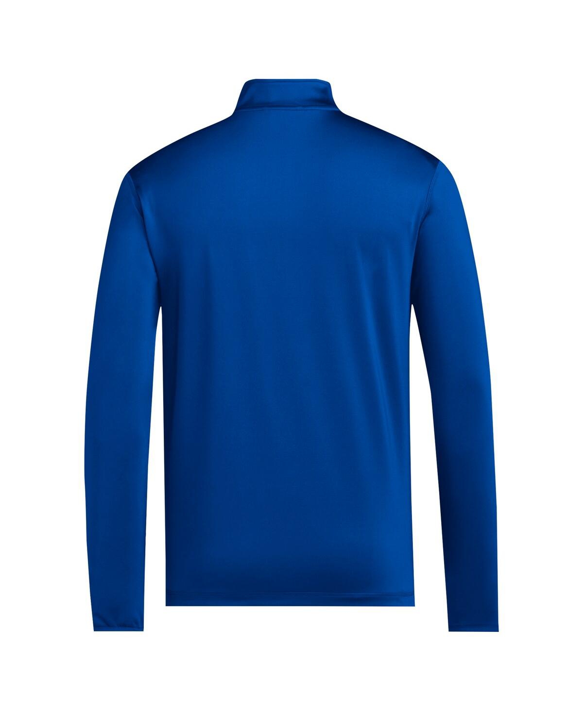 Adidas Men'sKansas Jayhawks Half-Zip Pullover Golf Jacket - Royal