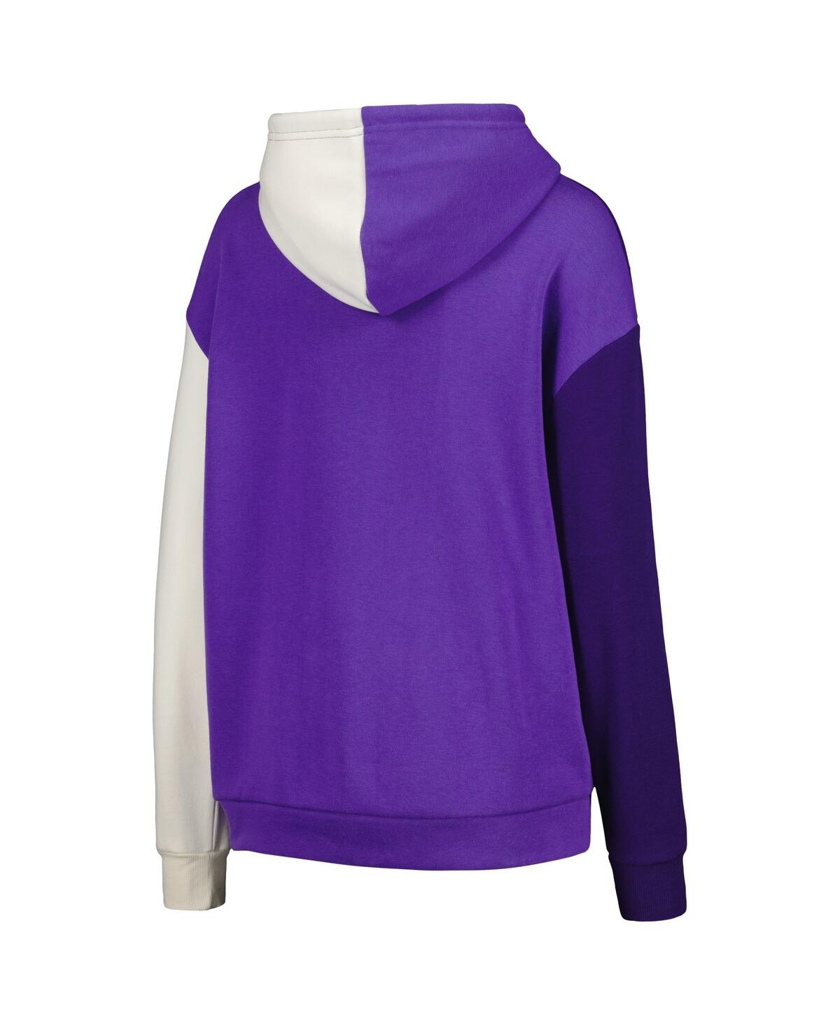 Shop Gameday Couture Women's Purple Lsu Tigers Hall Of Fame Colorblock Pullover Hoodie