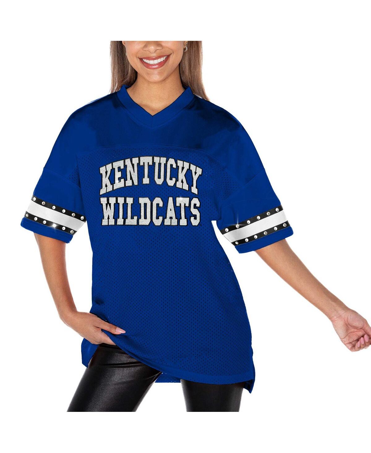 Gameday Couture Women's Royal Kentucky Wildcats Until Kickoff Rhinestone Fashion T-shirt In Royal