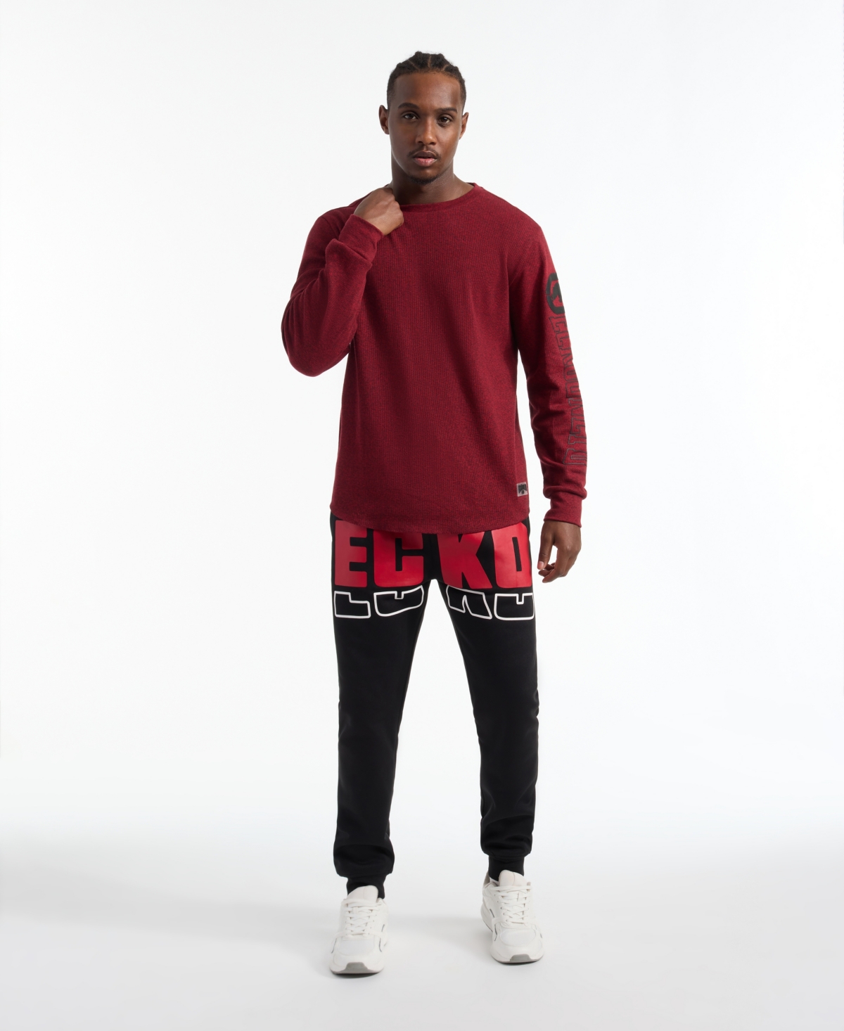 Ecko Unltd Men's Tracing Draft Jogger In Black