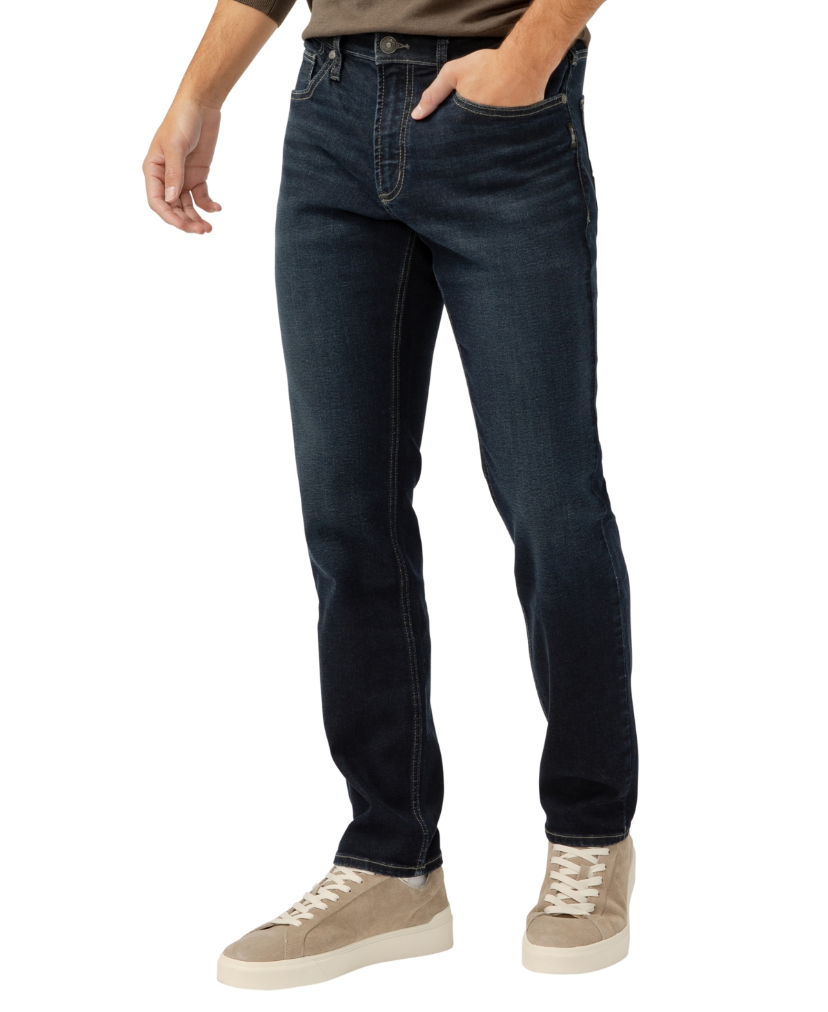 SILVER JEANS CO. MEN'S KONRAD SLIM FIT SLIM LEG JEANS 