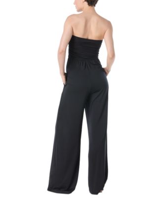 Women's Ruched Jumpsuit Swim Cover-Up