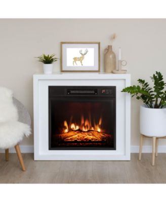 18 Inch Electric Fireplace Inserted with Adjustable LED Flame
