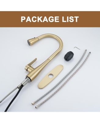 1.8 GPM Pull Down Kitchen Faucet with Deck Plate