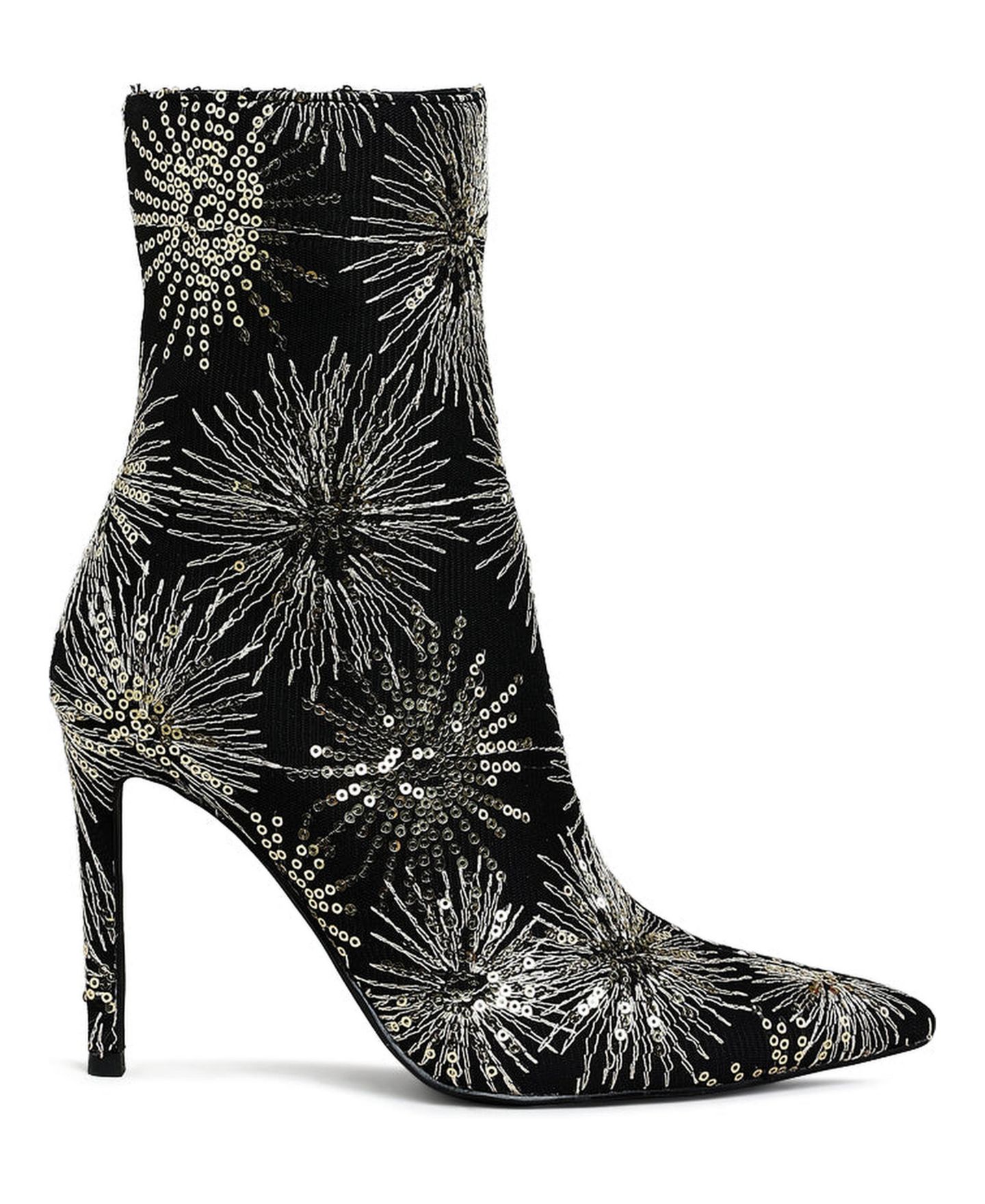 Женские ботинки London Rag Oleander Sequin Embellished Stiletto, цвет: Чёрный — фото 2