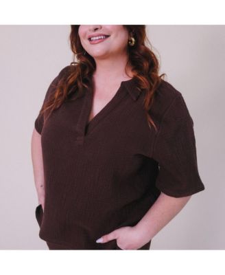 Plus Size Sheila Organic Cotton Gauze Top