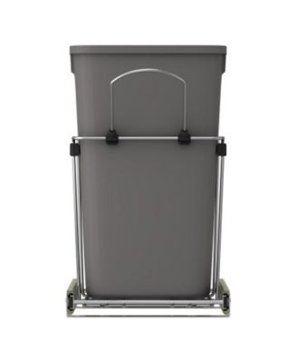 Pullout Trash Can 35 qt. for Kitchen Cabinets, Gray, RV-12KD-13C-S