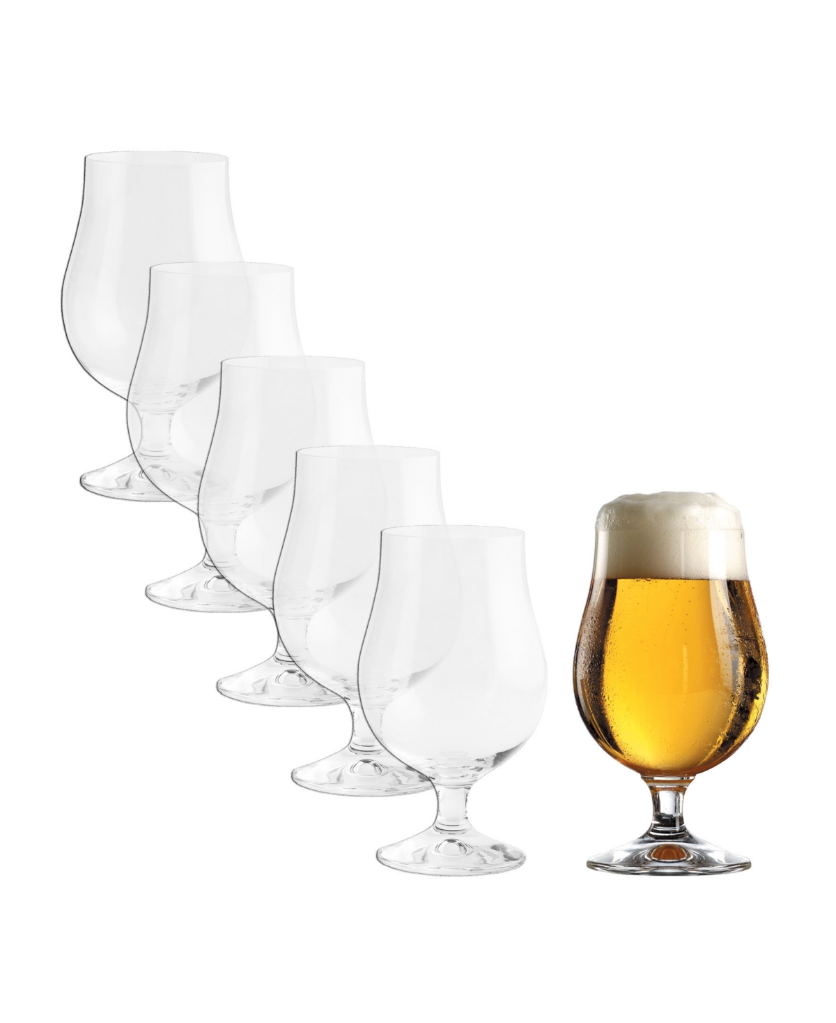 Stolzle Lausitz Berlin Beer Glasses, Set Of 6 In Crystal