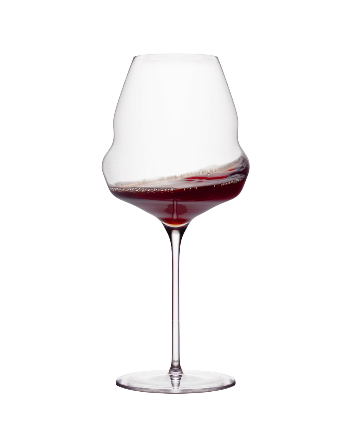Stolzle Lausitz Cocoon Burgundy Glasses, Set Of 6 In Crystal