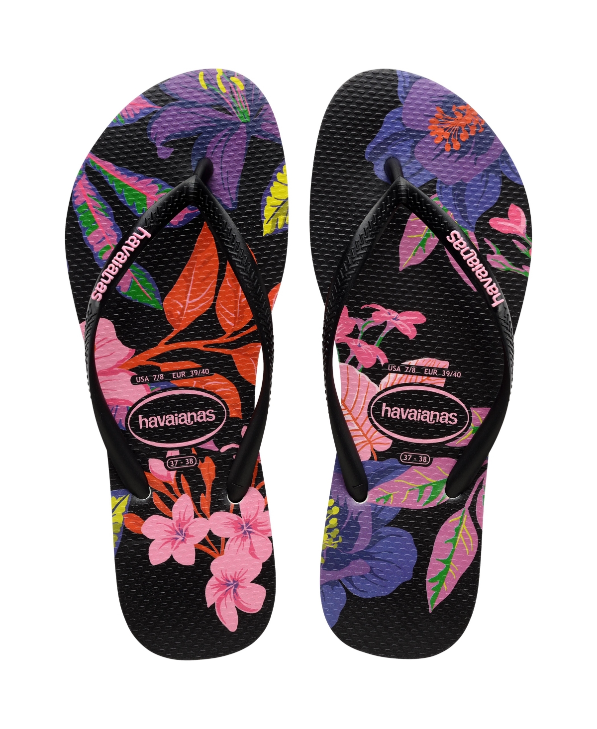 Havaianas Women's Slim Floral Colors Slip On Sandals