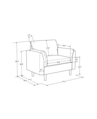 41.3" Polyester Sydney Chair