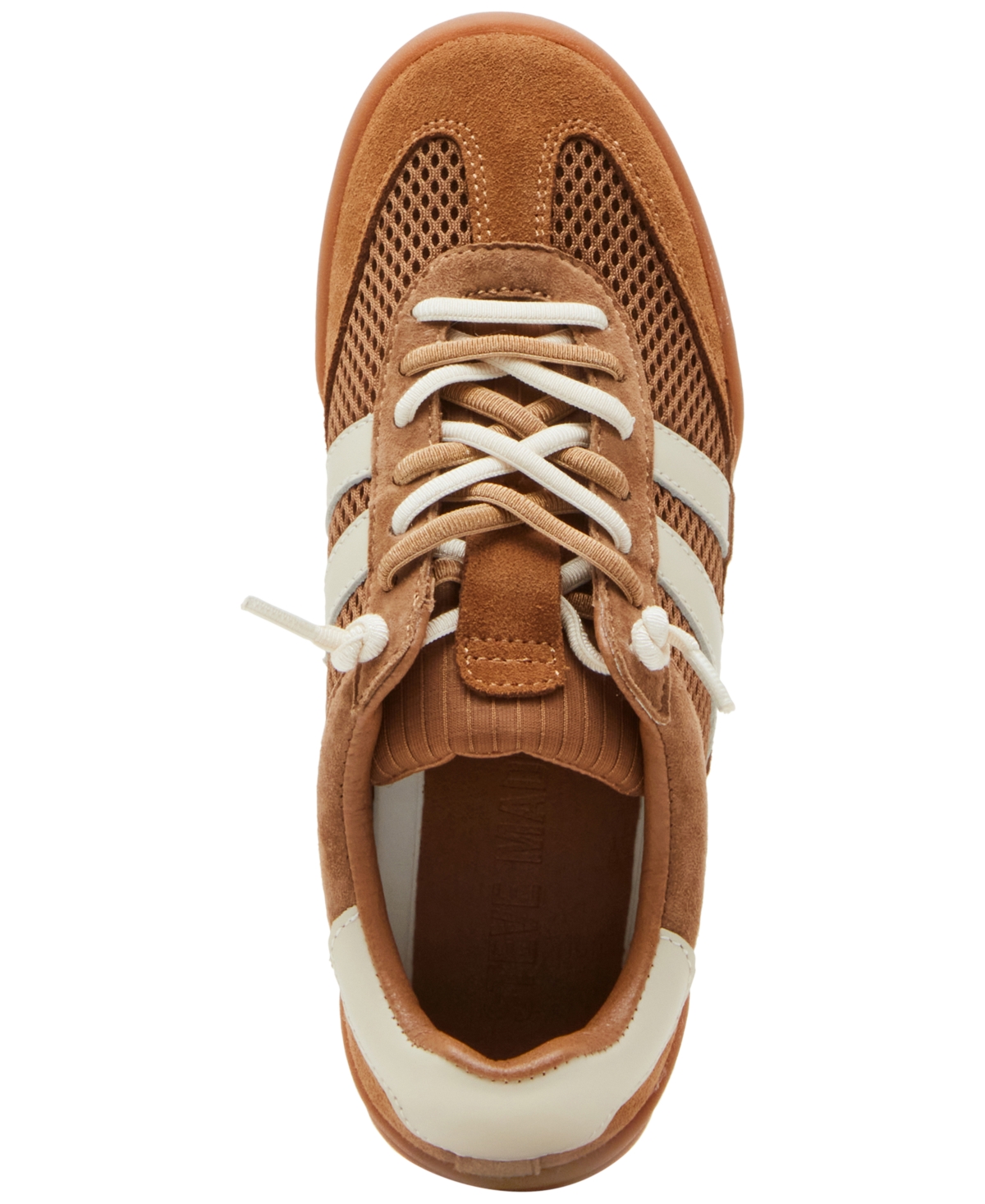 Steve Madden Women's Verdict Low Profile Lace-up Sneakers In Tan Mesh Multi