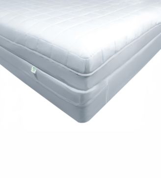 Platinum Zippered Encasing Quilted Mattress Pad, Queen