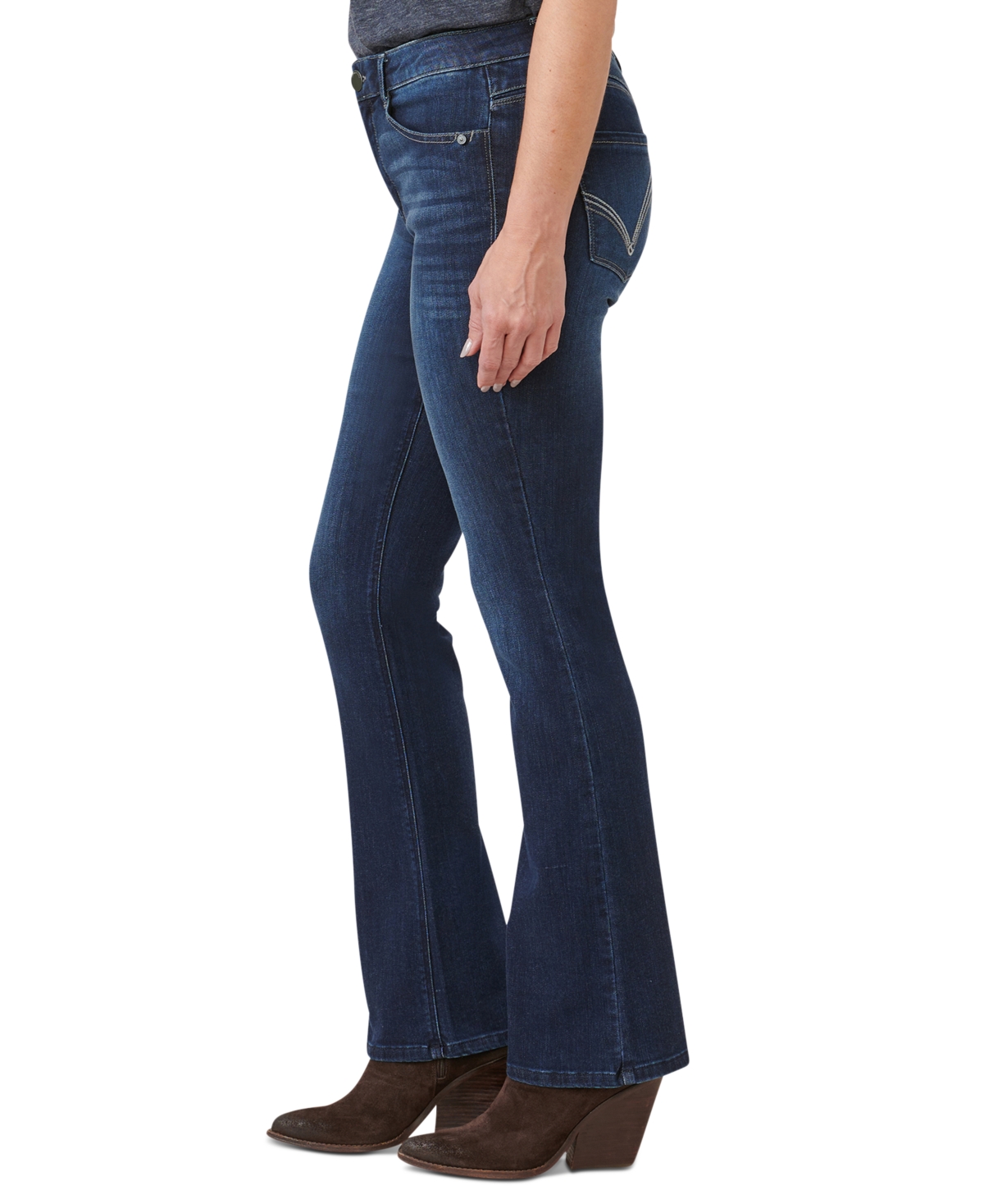 Democracy Petite Ab Solution High-rise Bootcut Jeans In In Indigo