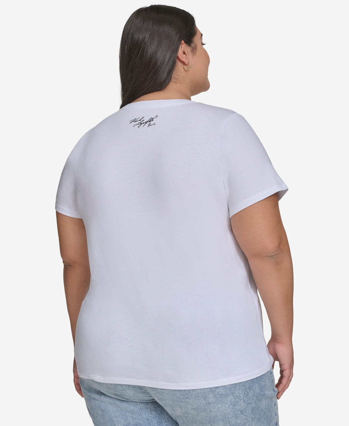 KARL LAGERFELD PLUS SIZE LOVE FROM PARIS CITY GRAPHIC T-SHIRT, EXCLUSIVELY AT MACY'S 