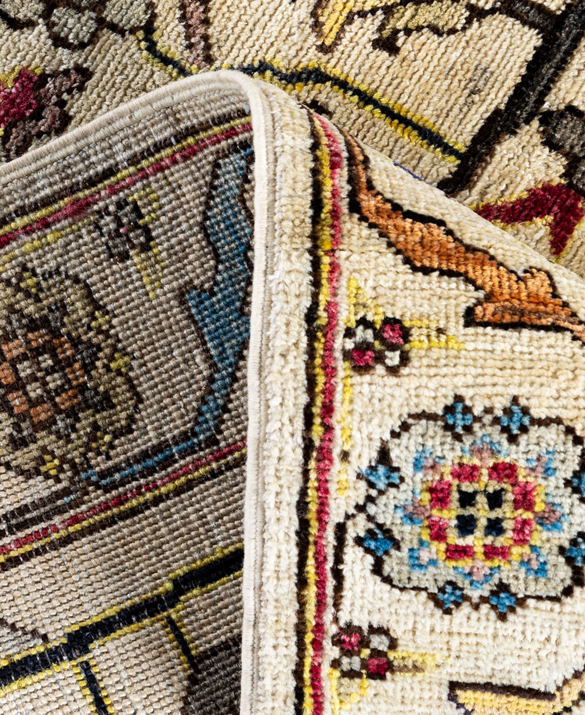 Adorn Hand Woven Rugs Serapi M1999 2'10"x7'11" Runner Area Rug In Ivory
