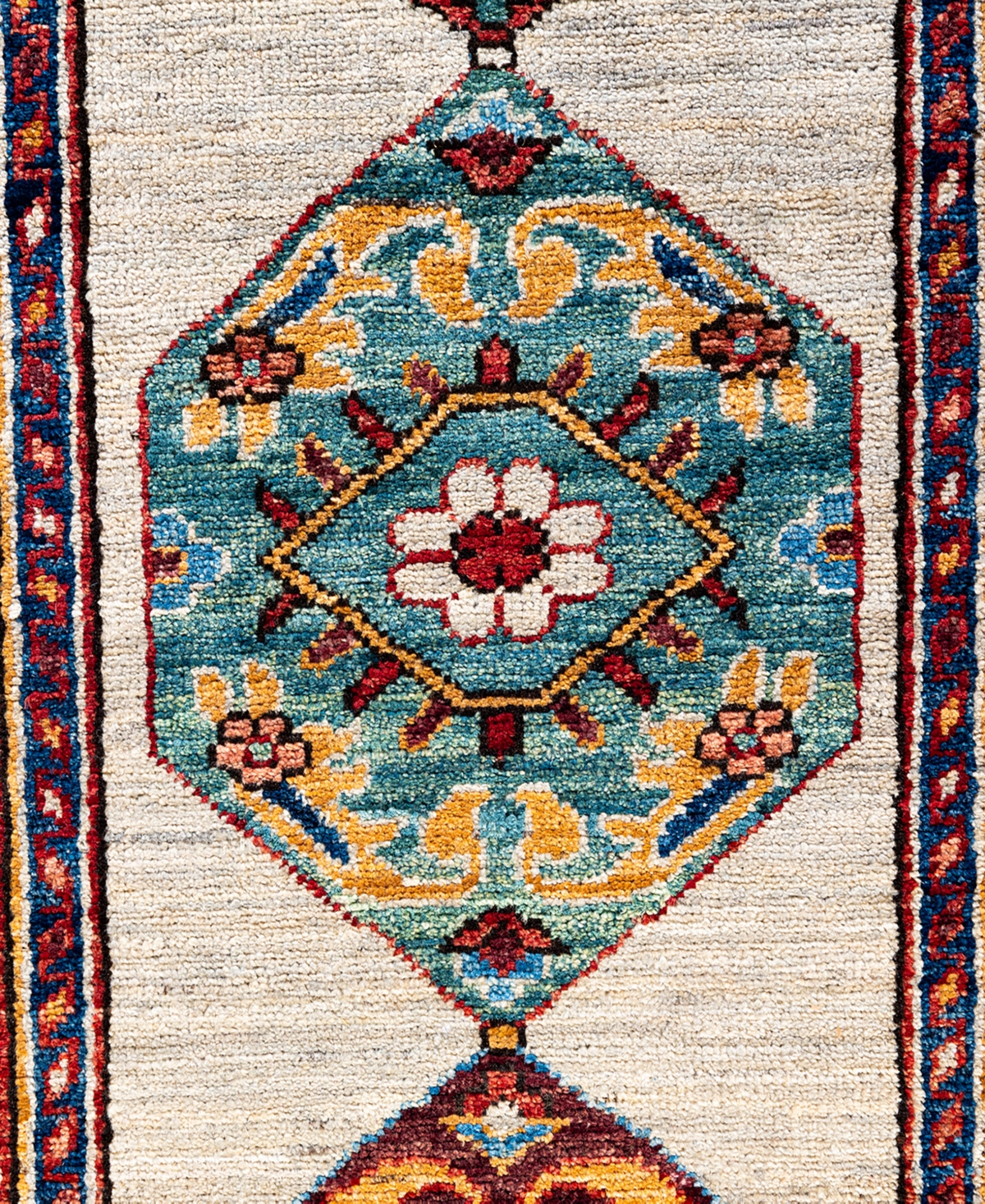 Adorn Hand Woven Rugs Serapi M1999 2'8"x9'9" Runner Area Rug In Beige