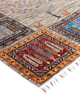 ADORN HAND WOVEN RUGS Tribal M1999 8'3"x9'8" Area Rug