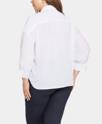 Plus Size Zoey Point Collar Blouse
