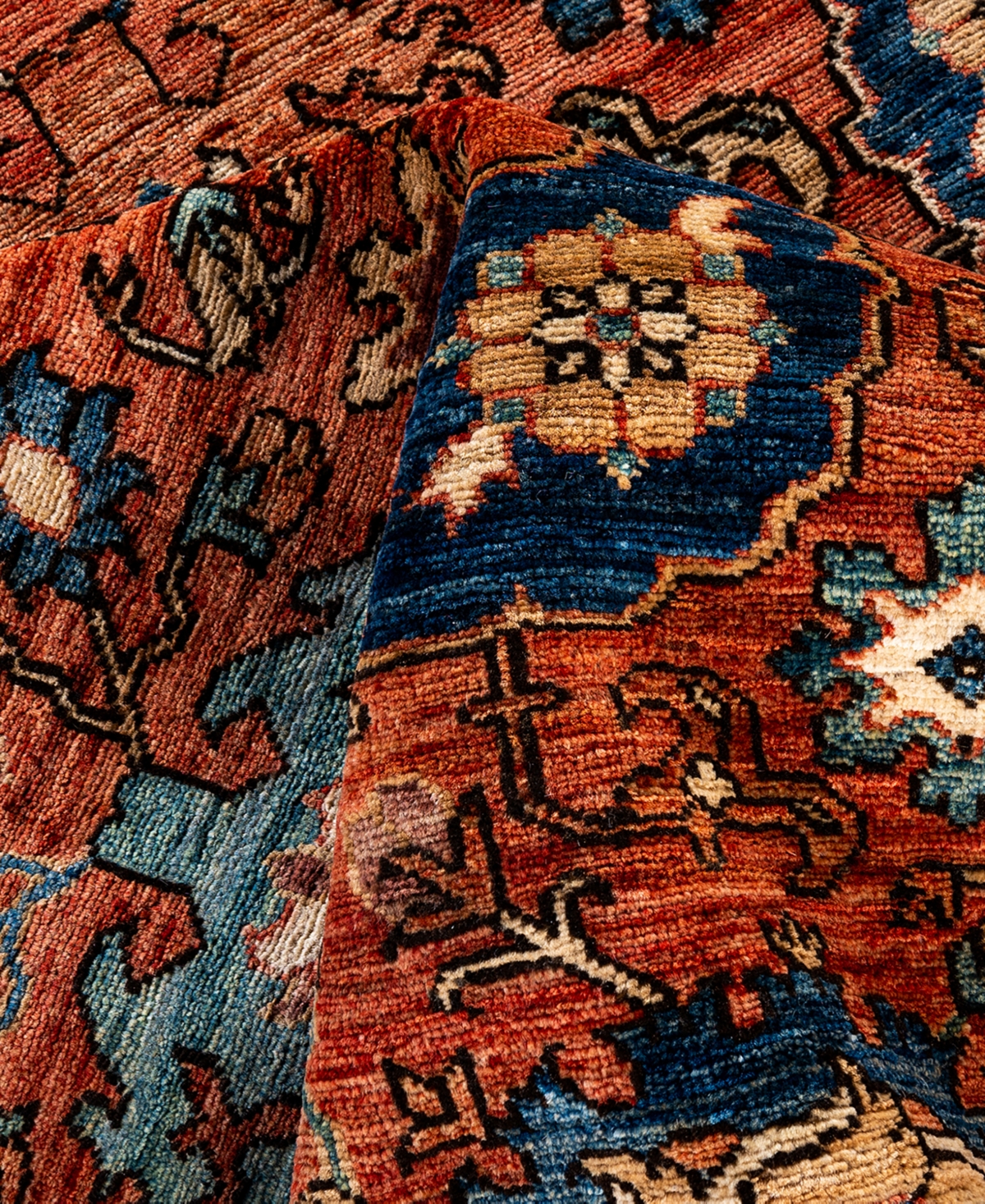 Adorn Hand Woven Rugs Serapi M1999 6'2"x8'8" Area Rug In Red