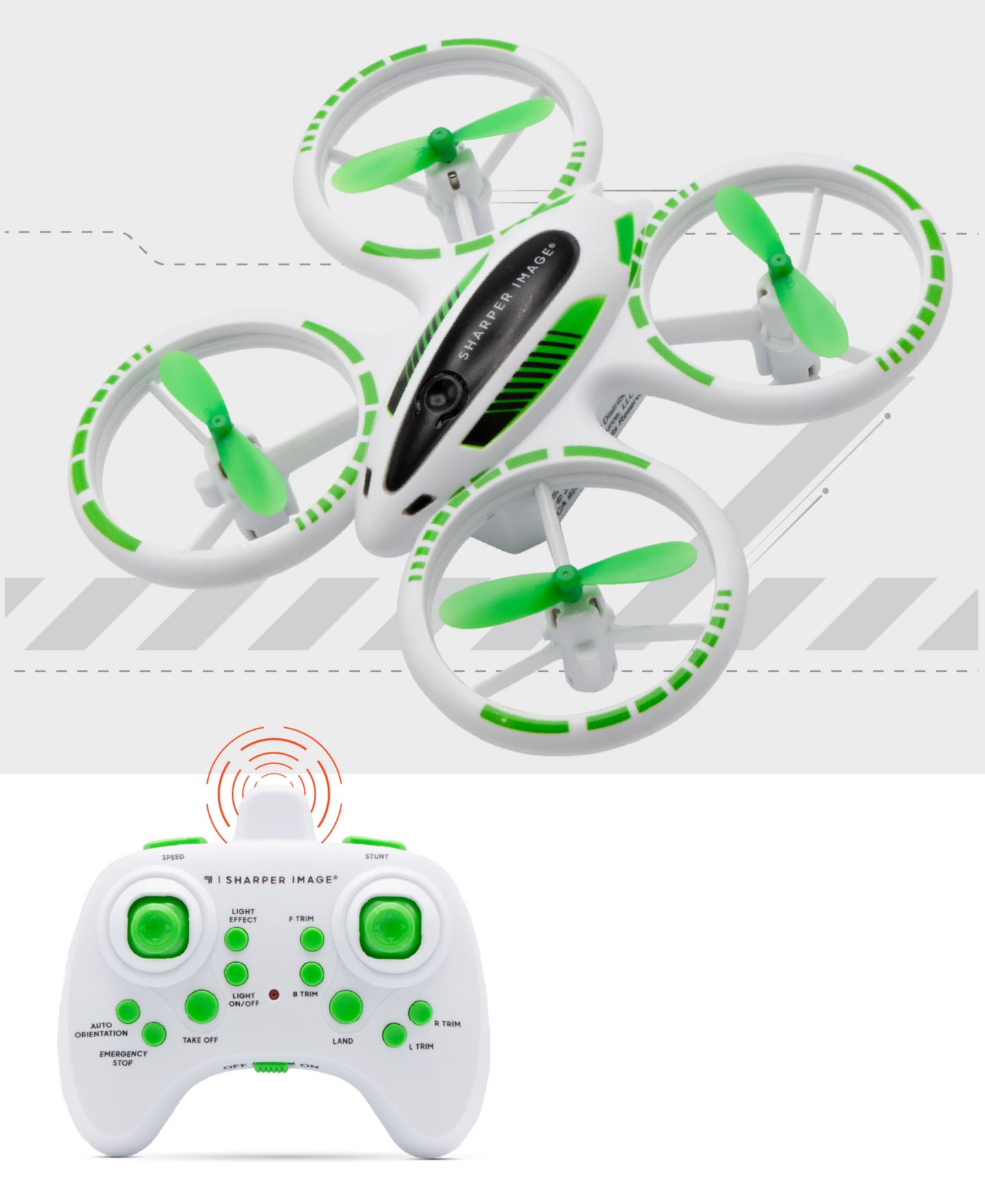 Детская игрушка Sharper Image Glow Up LED Lights Stunt Drone — фото 3