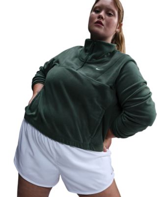 Nike - Plus Size One Therma-FIT 1/2-Zip Fleece Top