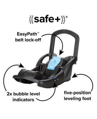 Quantum 4 3-in-1 Travel System with LiteClik30 R SafePlus Infant Car Seat and Base, Gray Slate