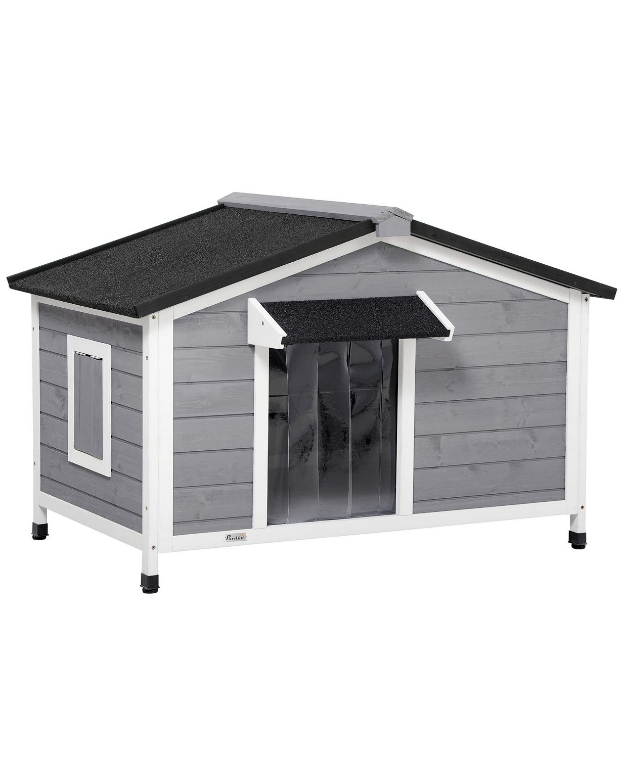 Dog House Outdoor Cabin Style with Openable Roof,