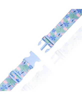 Stitch 2-Piece Luggage Strap Set - Light Tropical Design