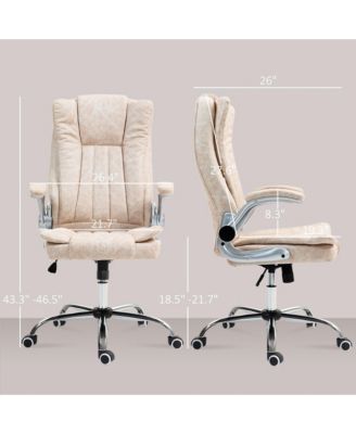 High Back Office Chair with Flip-up Arms and Tilt Function,